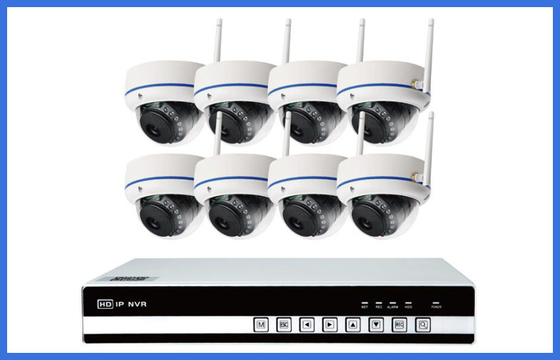 Наборы 8PCS камеры CCTV Ip крытого купола беспроволочные для дома/магазина Onvif