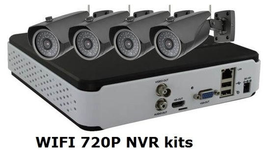 Беспроводная камера 720P WIFI NVR IP пули инфракрасн 1.0MP водоустойчивая для семьи/магазина