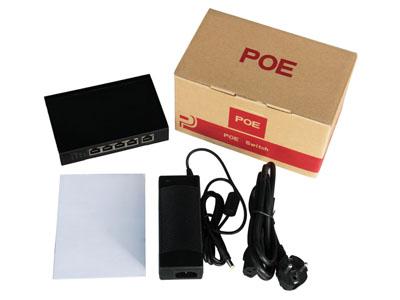 Части безопасной камеры CCTV запасные, компактируют переключатель POE 4 портов